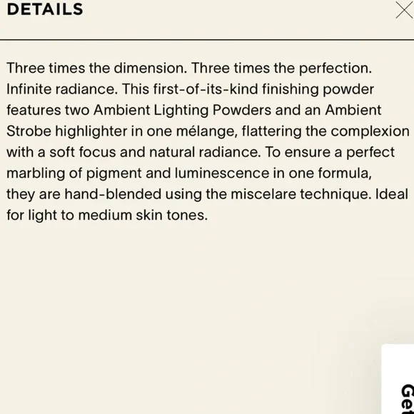 BNWT Hourglass AMBIENT™ LIGHTING INFINITY POWDER finishing powder - Picture 2 of 6